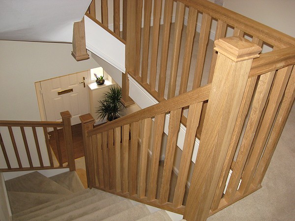 This new build property required two winder turn staircases over three floors, including a vast gallery.