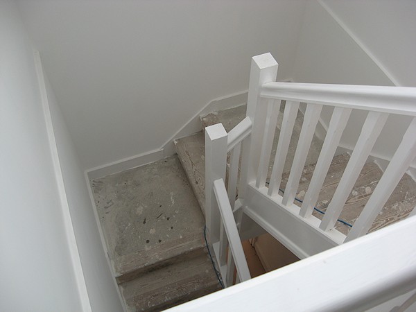 A double turn staircase with quarter landings, for a loft conversion.