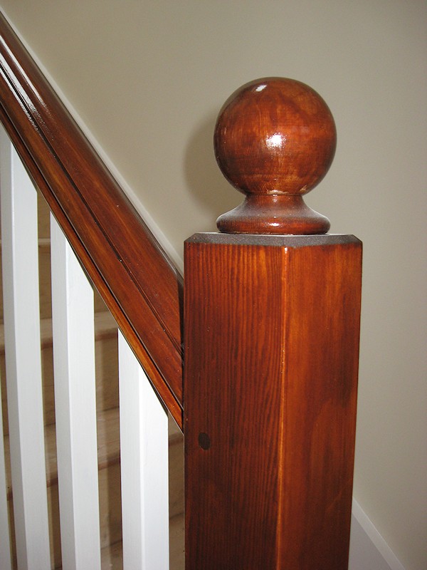 This softwood staircase was for a loft conversion.