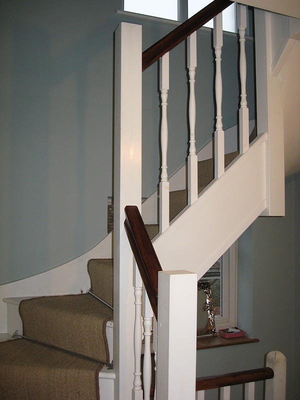 softwood double turn winder staircase