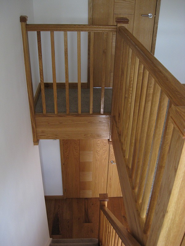 This part oak staircase was for a new build property.