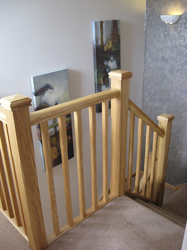 This oak staircase was a direct replacement for a house renovation.