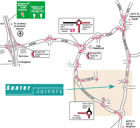 Location of staircase manufacturer in Sussex